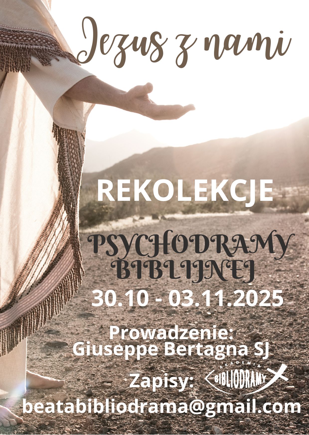 Plakat rekolekcji Jezus z nami - Brańszczyk 2025