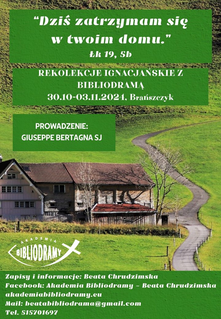 Plakat rekolekcji Dziś zatrzymam się w twoim domu - Brańszczyk 2024