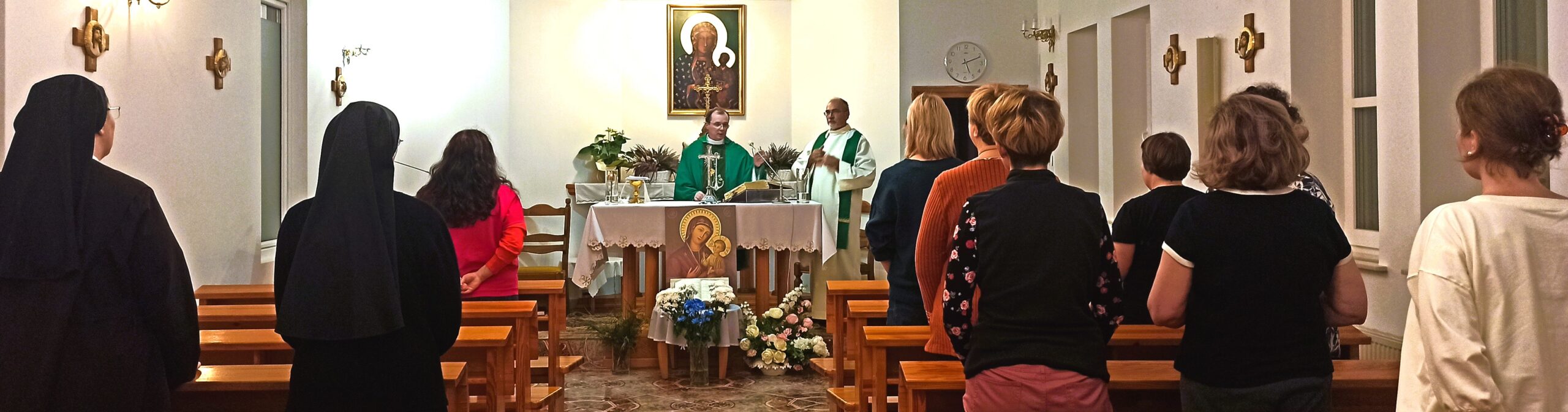 Msza święta rekolekcyjna w kaplicy
