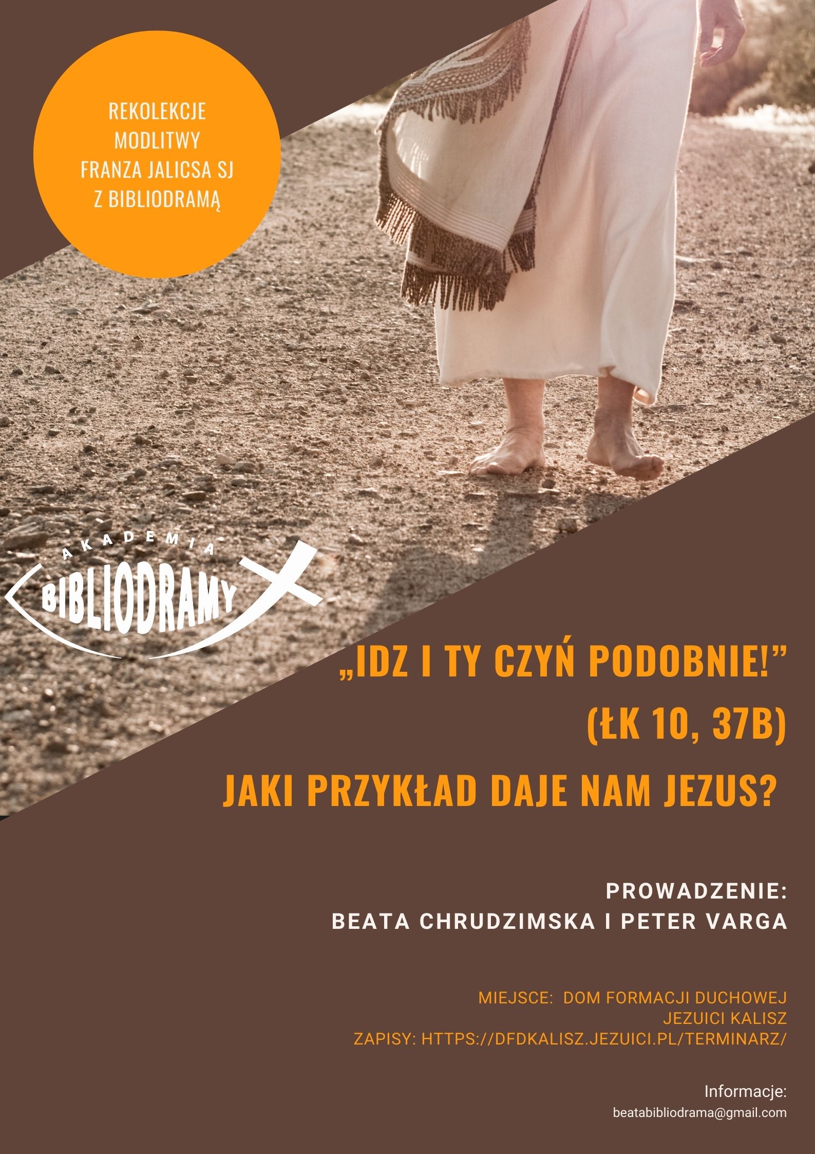 Plakat rekolekcji Idź i ty czyń podobnie - Kalisz 2025